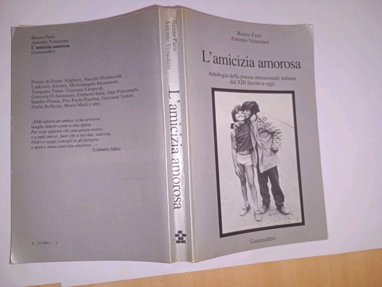 l'amicizia amorosa. Antologia della poesia omosessuale italiana dal XIII Secolo …