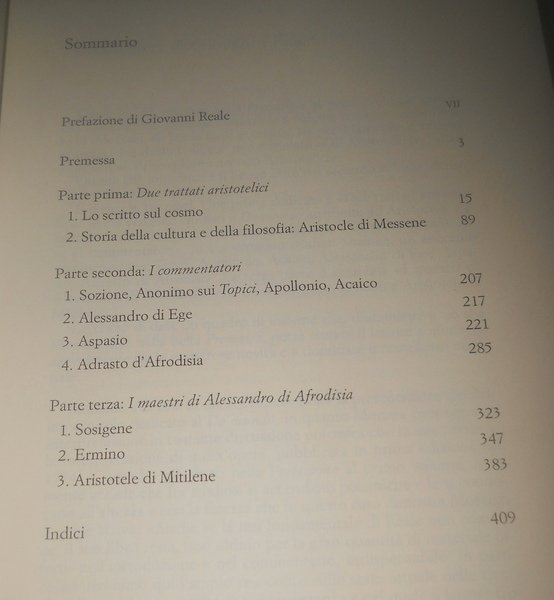 l'Aristotelismo presso i Greci - volume secondo tomo I - …