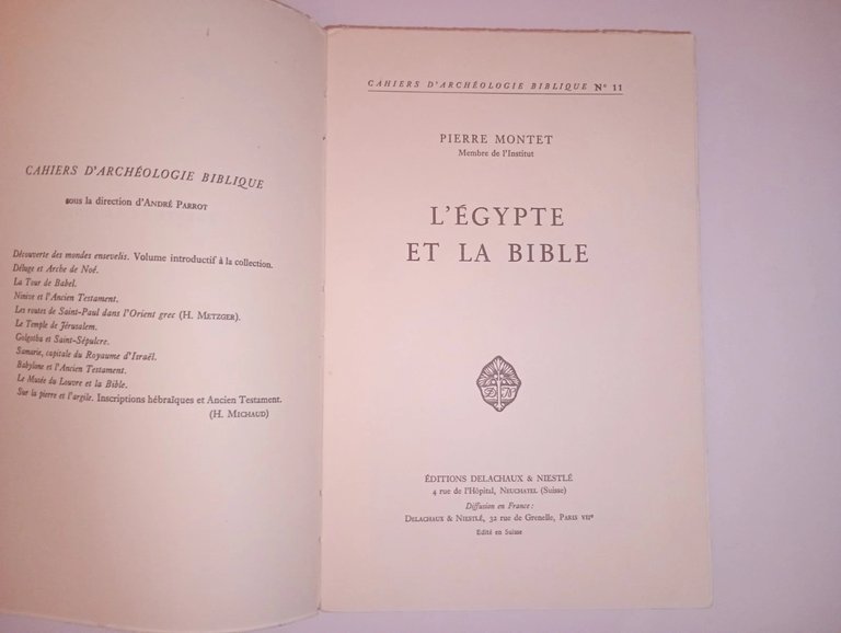 l'Egypte et la Bible