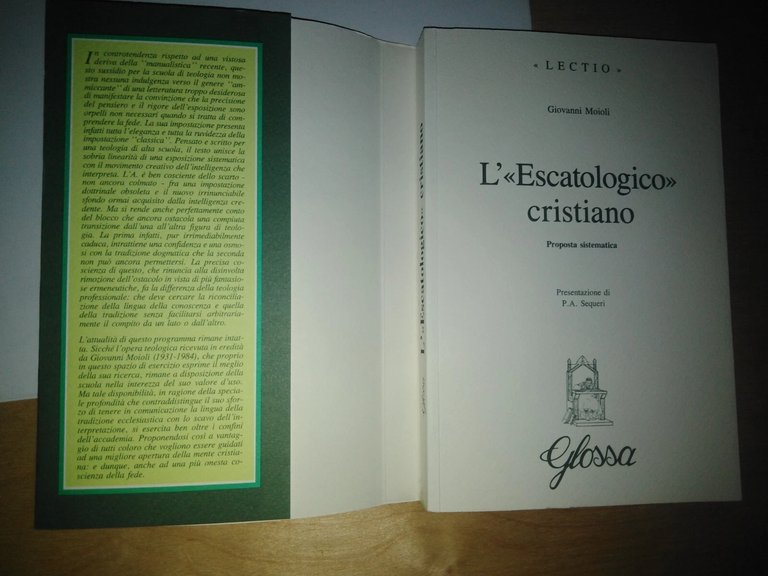 l'"escatologico cristiano". proposta sistematica