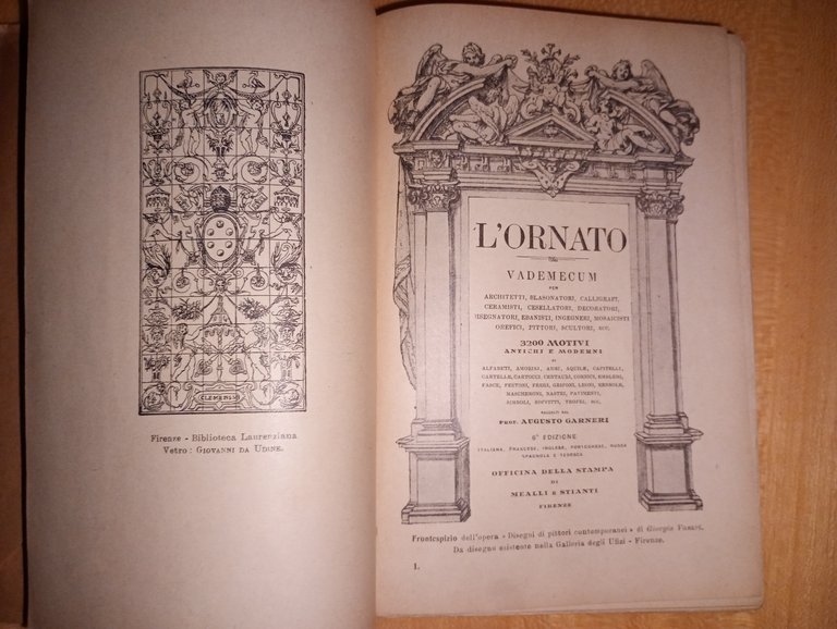 l'ornato. vademecum 3200 motivi di arte decorativa antichi e moderni | Immagine Gallery 2