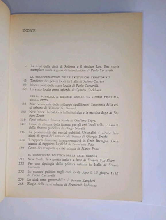 la crisi del governo urbano | Immagine Gallery 2
