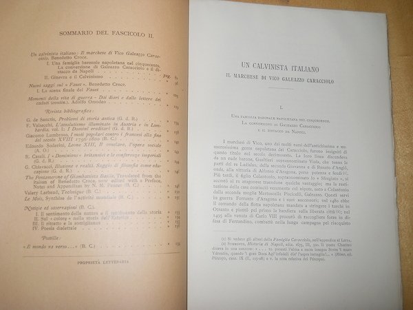 LA CRITICA. RIVISTA DI LETTERATURA, STORIA E FILOSOFIA - fascicolo …