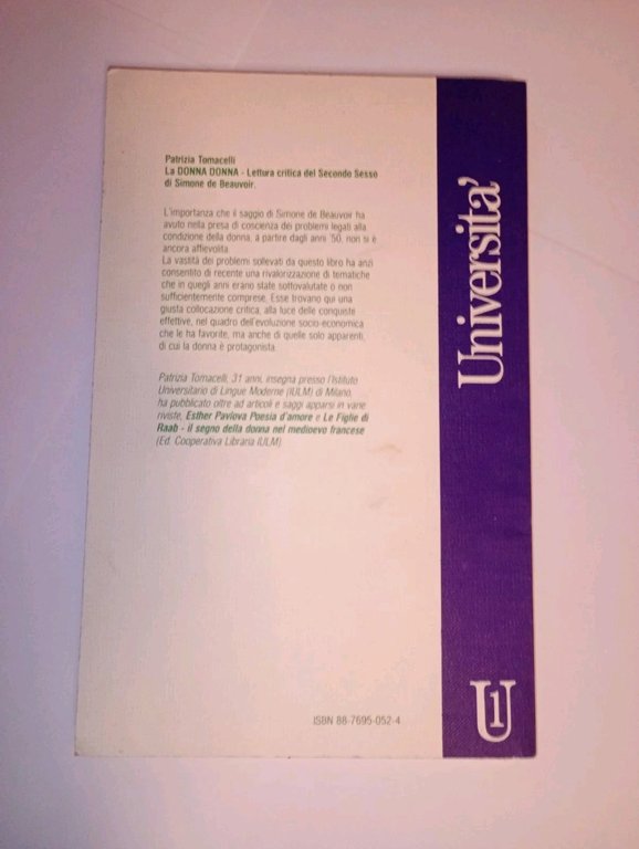 la donna. lettura critica del secondo sesso di Simone De …