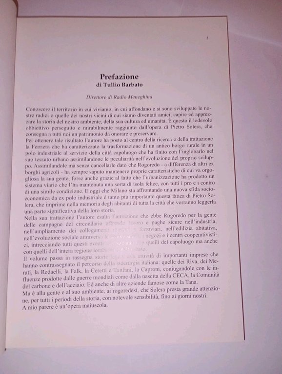 la ferriera di Rogoredo. ina comunità nel secolo dell'industria, 1886-1984