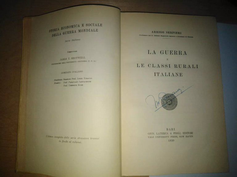 la guerra e le classi rurali italiane