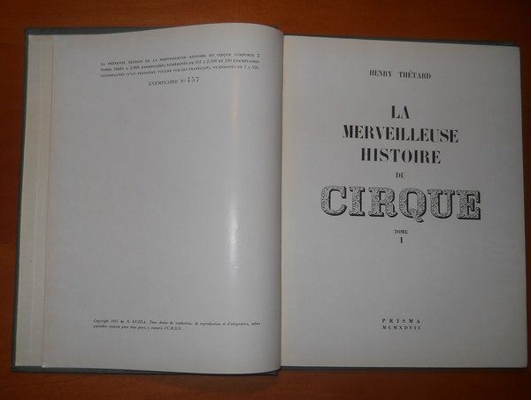 LA MERVEILLEUSE HISTOIRE DU CIRQUE