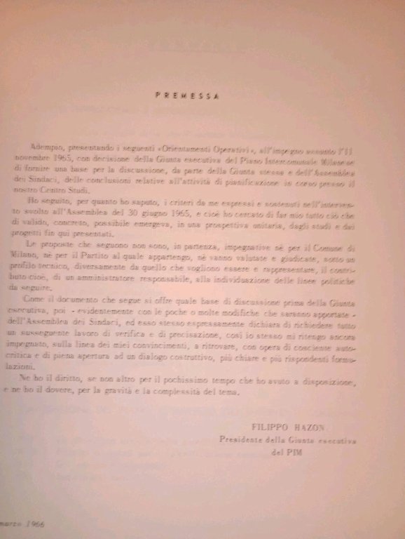 la pianificazione dell'area metropolitana milanese. Orientamenti operativi