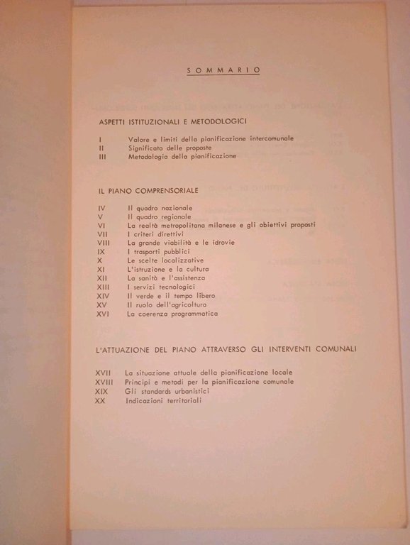 la pianificazione dell'area metropolitana milanese. Orientamenti operativi