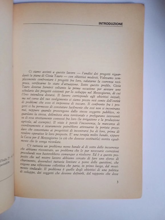 la programmazione mancata: il caso GIOA TAURO