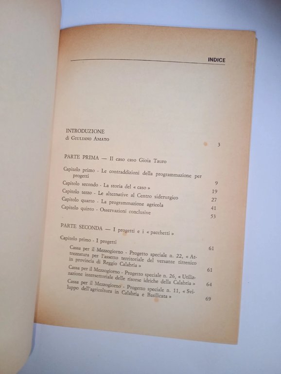 la programmazione mancata: il caso GIOA TAURO