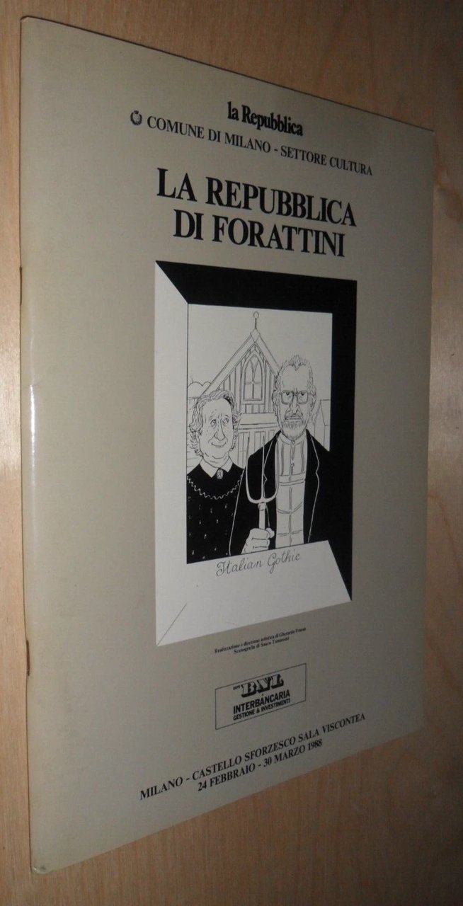 La repubblica di FORATTINI - mostra Milano Castello Sforzesco 1988