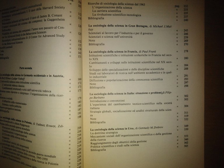 La sociologia della scienza in Europa