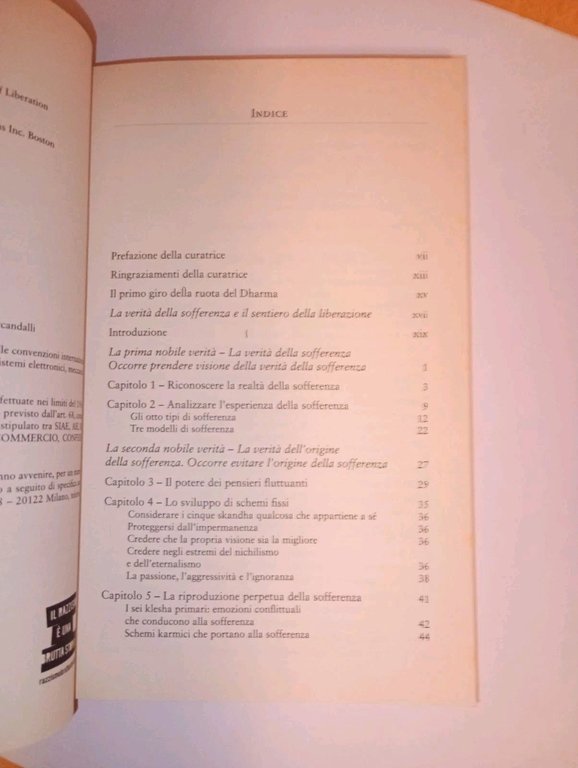la verità della sofferenza e la via verso la liberazione