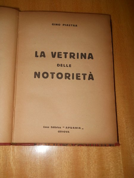 la vetrina delle notorietà