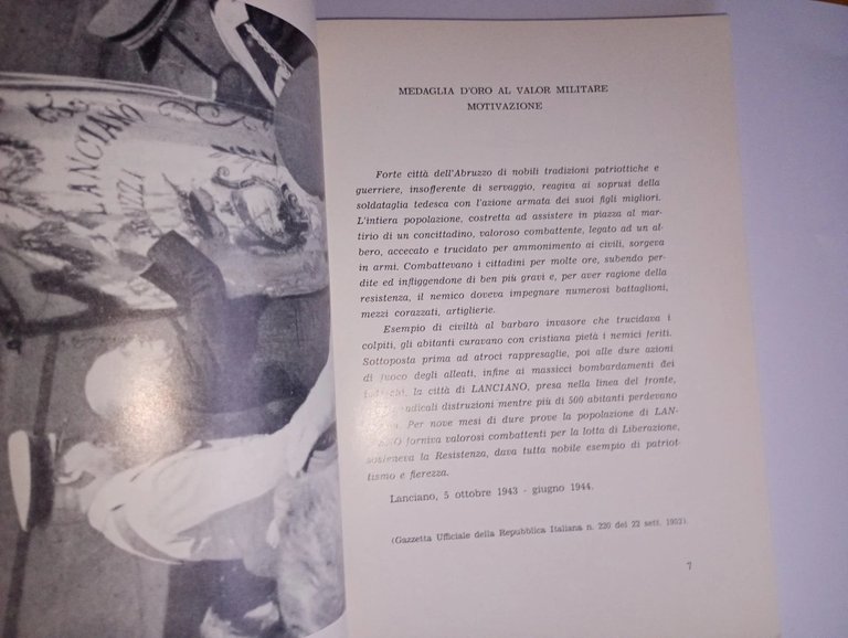 LANCIANO. città medaglia d'oro al valor militare - 5-6 ottobre … | Immagine Gallery 2