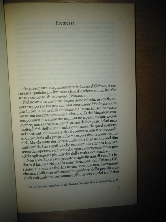 le chiese d'Oriente. identità patrimonio e quadro storico generale