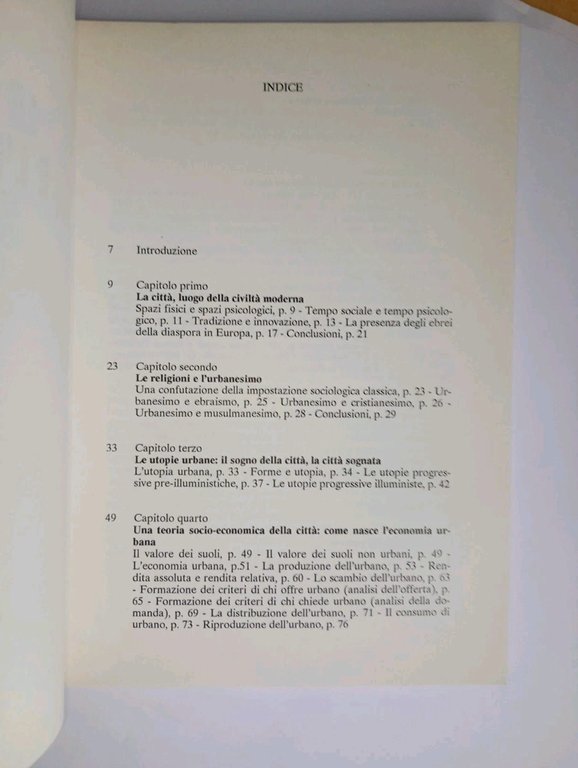 le parti e l'intero. lezioni di sociologia urbana