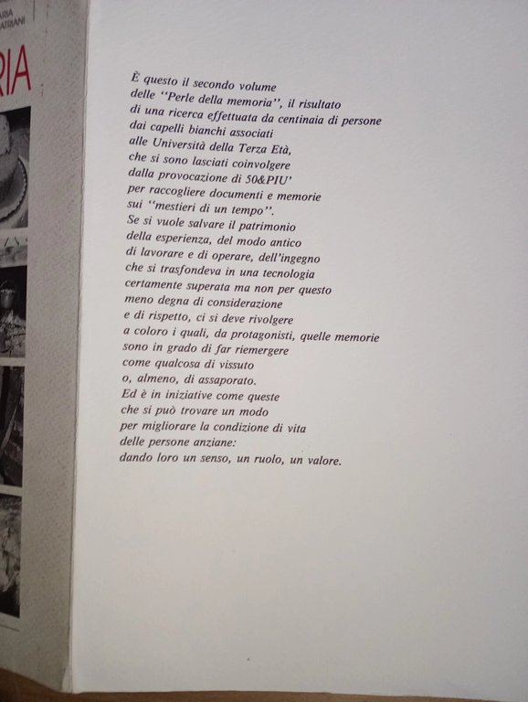 Le perle della memoria. 2° vol. I mestieri di un …