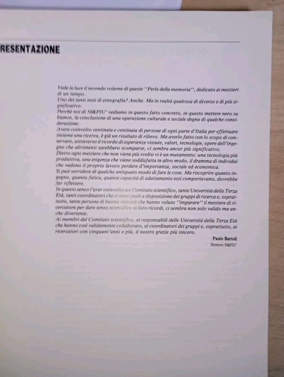 Le perle della memoria. 2° vol. I mestieri di un …