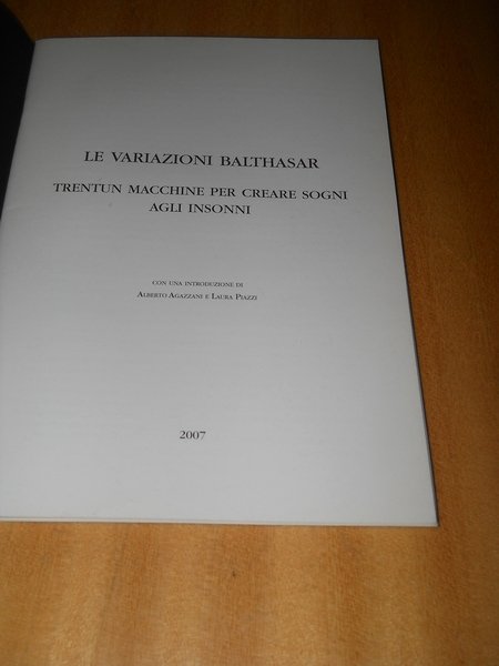 le variazioni Balthasar - mostra 2007