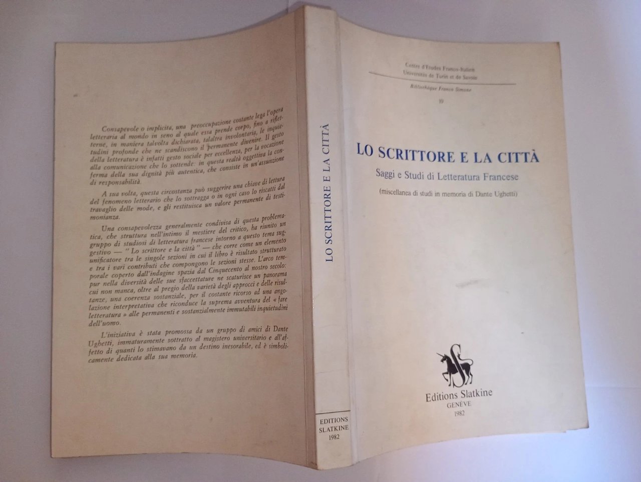 Lo Scrittore e la Città - saggi e studi di …