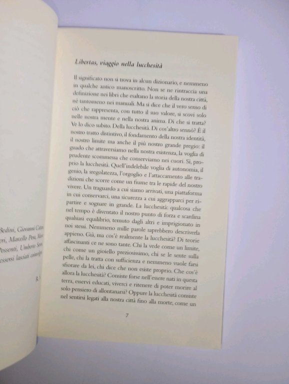 Lucchesità. vizi e virtù