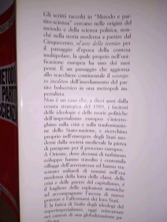 Metodo e partito scienza