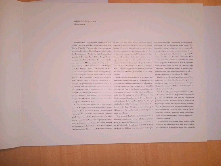 Milano tra ottocento e novecento. I Navigli