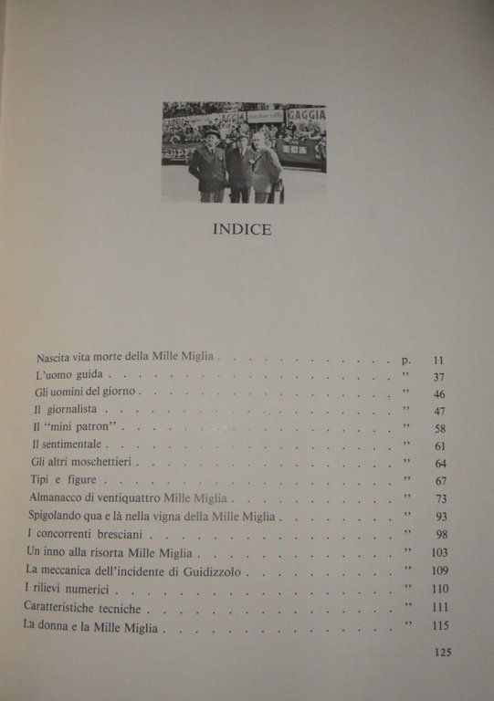 MILLEMIGLIA. incomparabile vicenda di uomini e motori