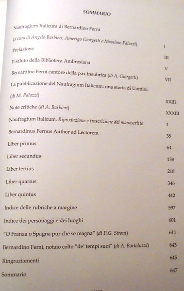 Naufragium Italicum a cura di Barbieri, Giorgietti e Palazzi