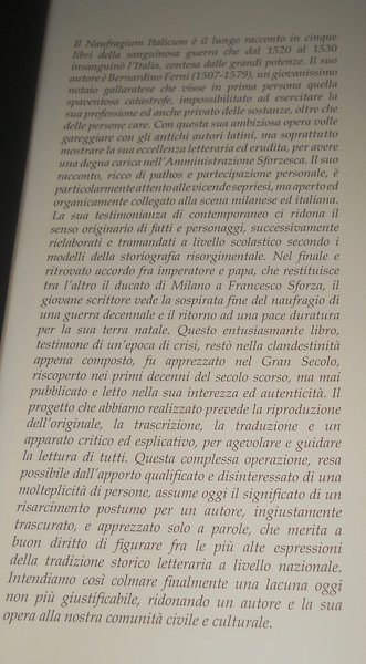 Naufragium Italicum a cura di Barbieri, Giorgietti e Palazzi