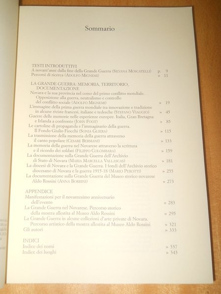 Nessuno potrà tenersi in disparte. la grande guerra: memoria territorio …