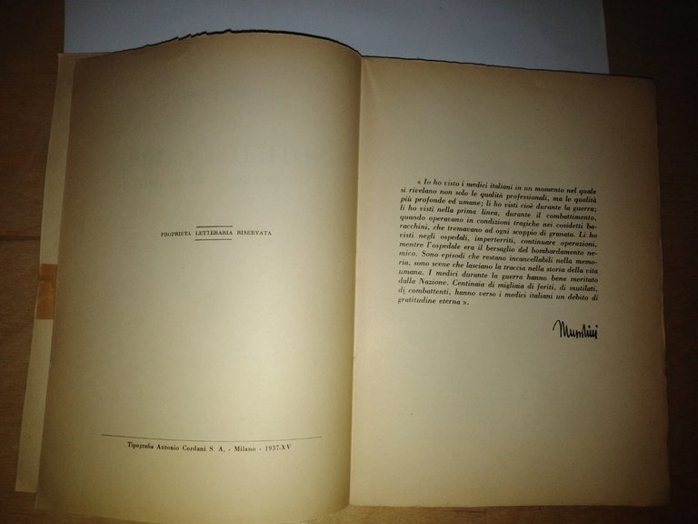 note dal campo. la vostra guerra, medici italiani!