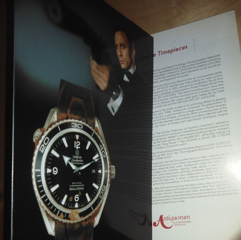 OMEGA MANIA THEMATIC AUCTION - catalogo asta 2007 Geneva