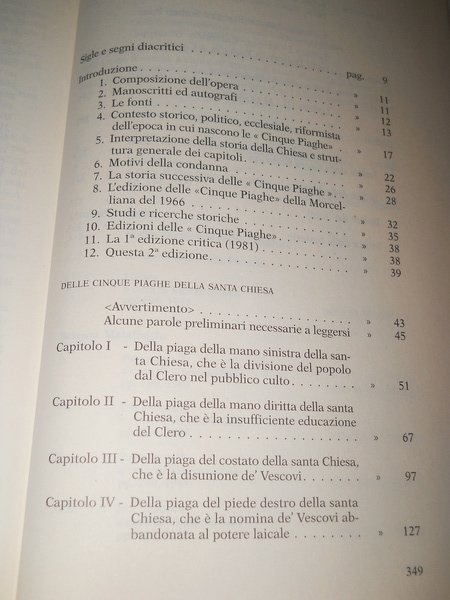 Opere di Antonio Rosmini, delle cinque piaghe della Santa Chiesa