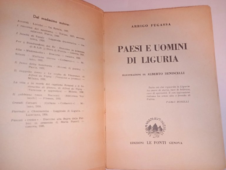 Paesi e uomini di Liguria