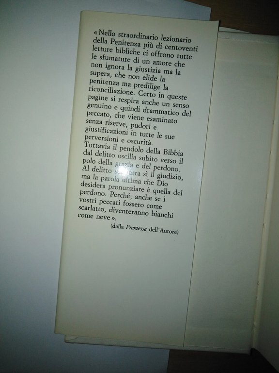 Peccato e perdono. lezionario biblico della penitenza. commento 1992