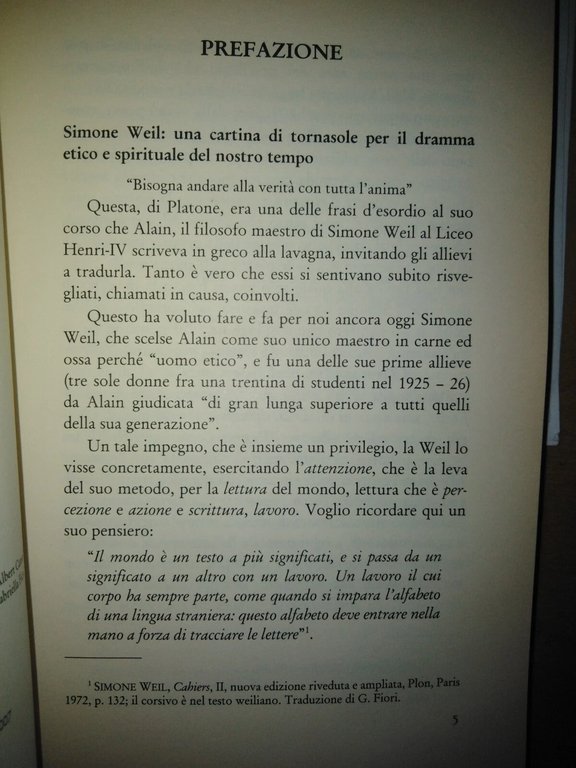 pensare la storia. la riflessione di Simone Weil tra filosofia …