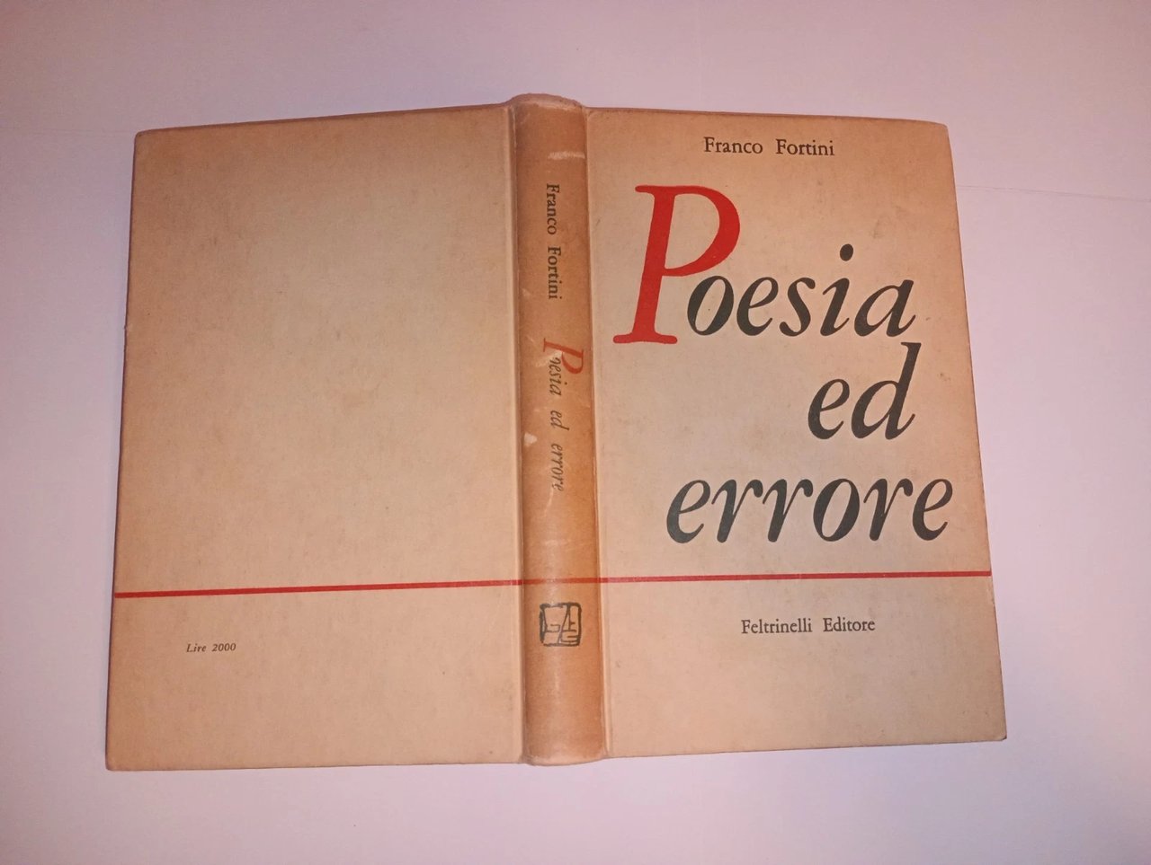 poesia ed errore. 1937-1957