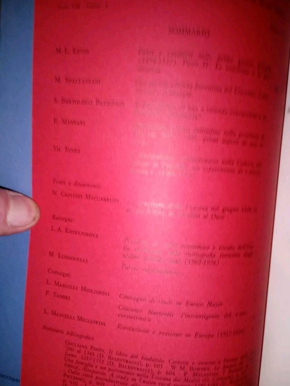 quadrimestrale RICERCHE STORICHE n. 2 1978