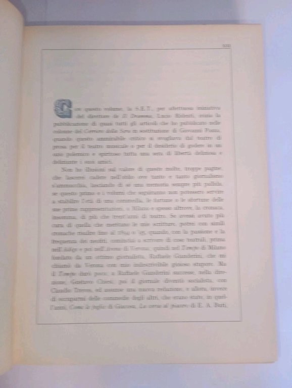 RENATO SIMONI. Trent'anni di cronaca drammatica - vol. 1. 1911 …