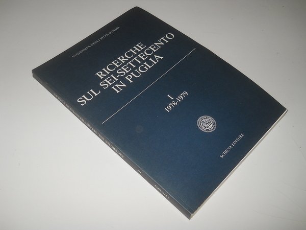 Ricerche sul sei-settecento in Puglia