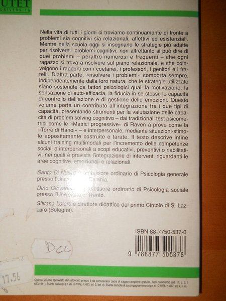 Risolvere problemi. Strategie cognitive e competenze relazionali