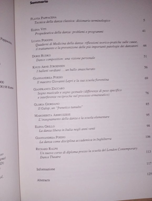 rivista CHORéGRAPHIE. studi e ricerche sulla danza - anno 1 … | Immagine Gallery 2