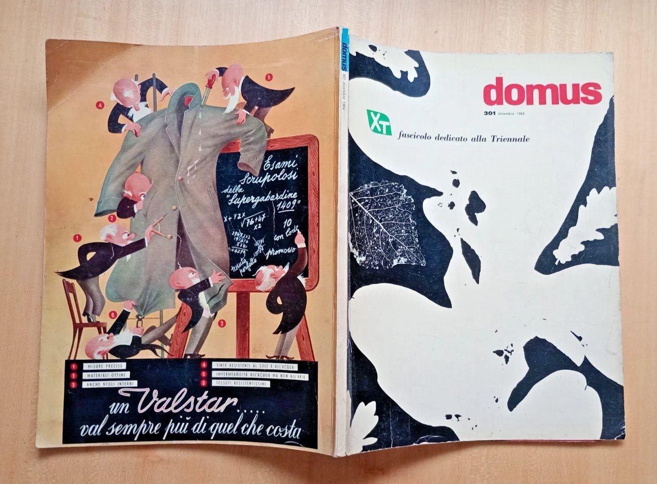 rivista DOMUS n. 301 / 1954. fascicolo dedicato alla Triennale