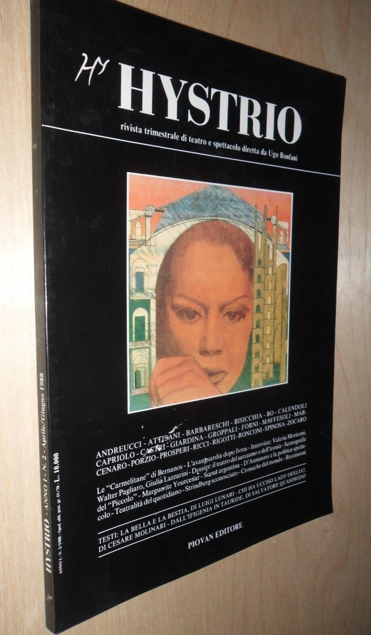 rivista HYSTRO 2/1988. trimestrale di teatro e spettacolo | Immagine principale