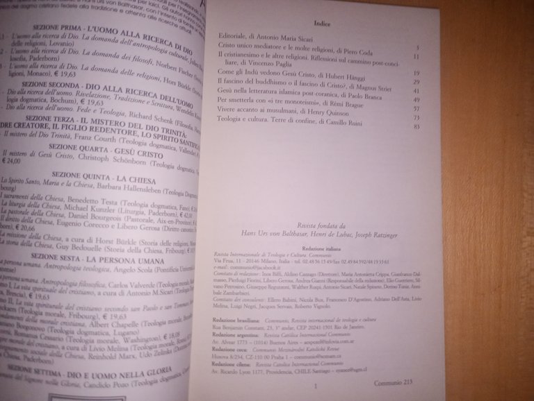 rivista internazionale di teologia e cultura Communio: Cristo e le … | Immagine Gallery 2