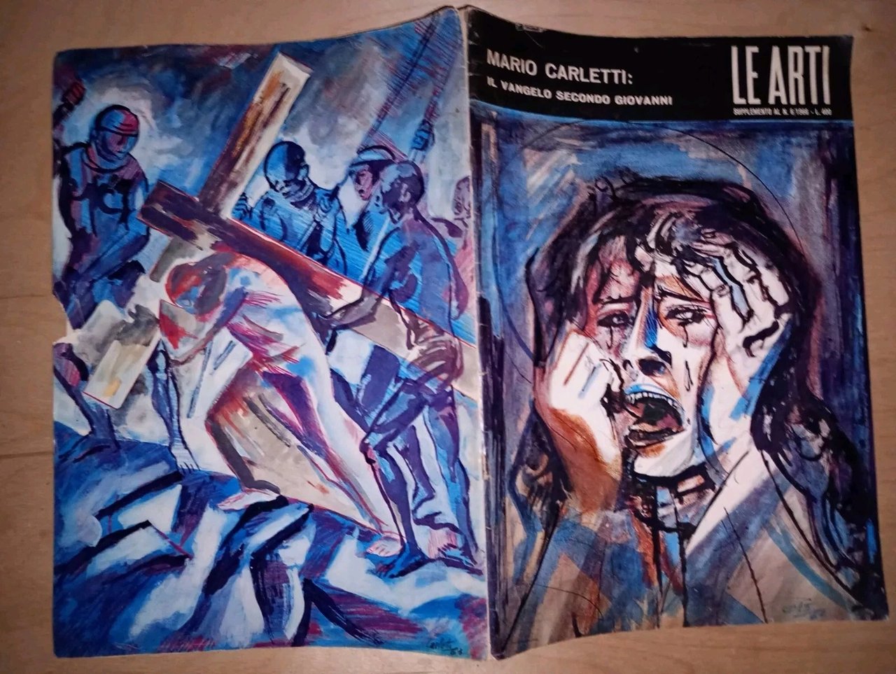 rivista Le arti suppl 6/1966 - MARIO CARLETTI. il vangelo … | Immagine principale