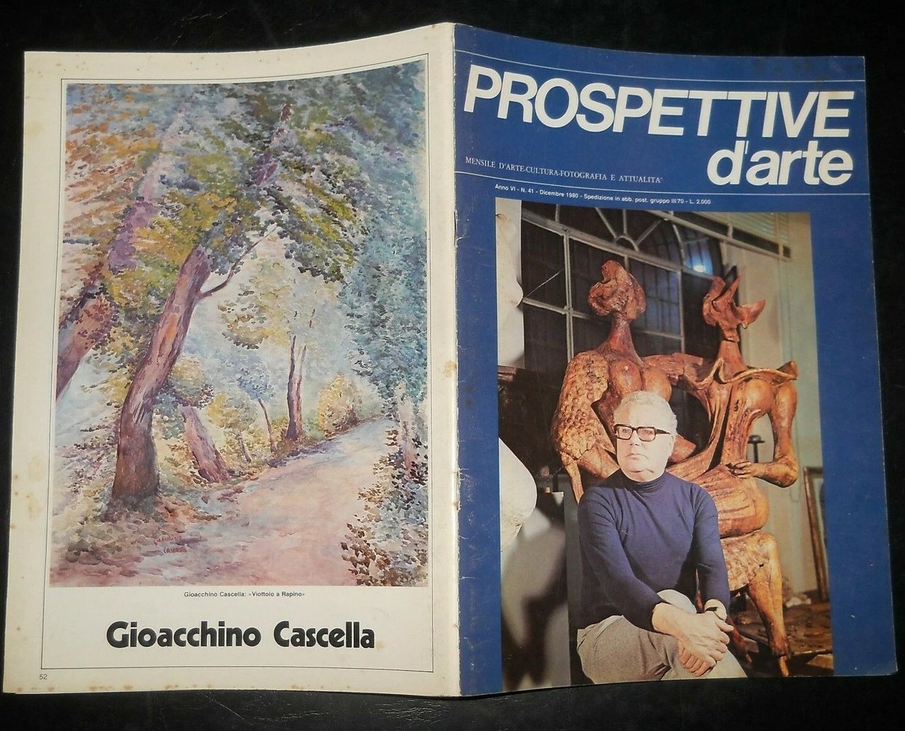 rivista PROSPETTIVE D'ARTE 41/1980 - De Chirico, Guttuso, Linati, Haupt, … | Immagine principale